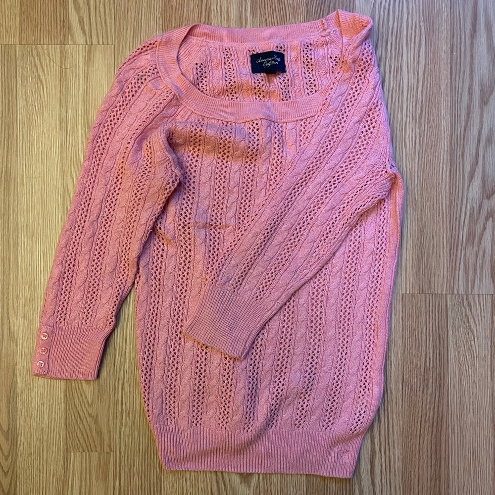 American Eagle Outfitters Pink Sweater Size S